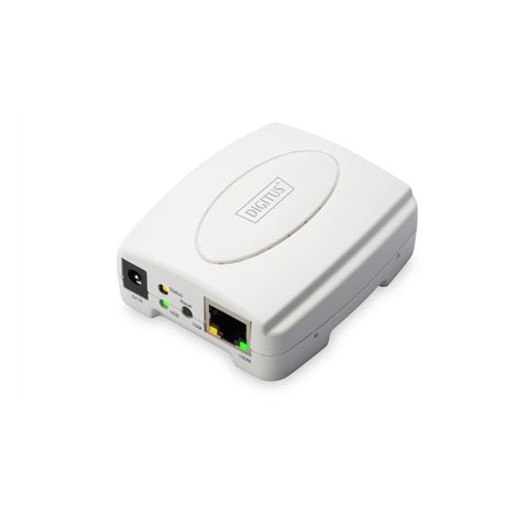 Digitus | USB Print Server, 1-Port 1x RJ45, 1x USB A, USB 2.0 | DN-13003-2 | White